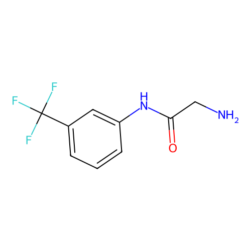 2-Amino-N-(3-trifluoromethyl-phenyl)-acetamide structure