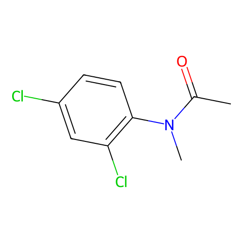 N-(2,4-dichlorophenyl)-N-methylacetamide structure
