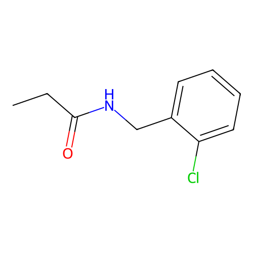 N-[(2-chlorophenyl)methyl]propanamide structure