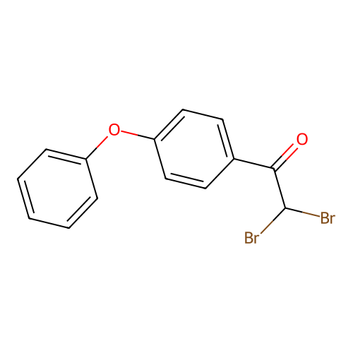 2,2-Dibromo-1-(4-phenoxyphenyl)ethanone structure