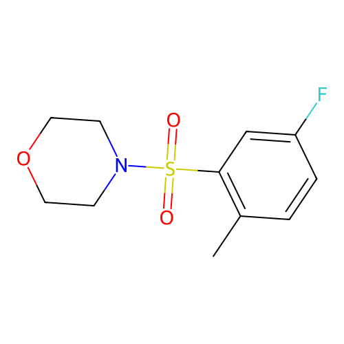 4-(5-Fluoro-2-methylphenylsulfonyl)morpholine structure