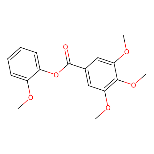 2-Methoxyphenyl 3,4,5-trimethoxybenzoate structure