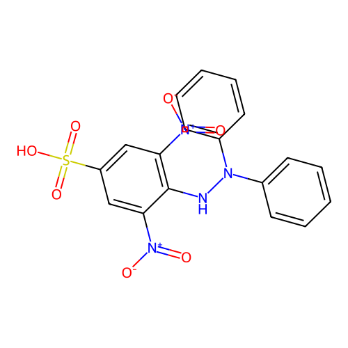 Benzenesulfonic acid, 4-(2,2-diphenylhydrazino)-3,5-dinitro- structure