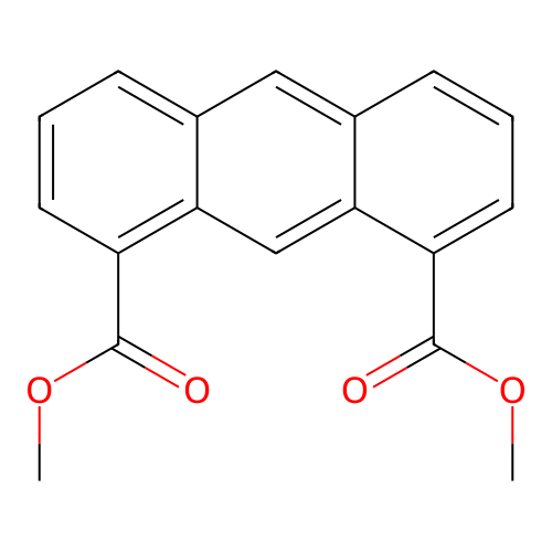Dimethyl 1,8-Anthracenedicarboxylate structure