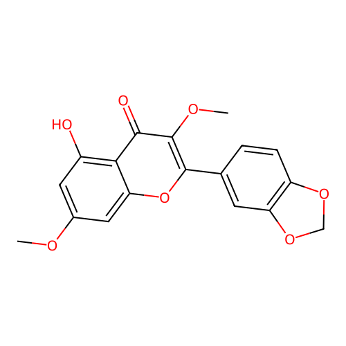 2-(1,3-Benzodioxol-5-yl)-5-hydroxy-3,7-dimethoxy-4H-chromen-4-one structure