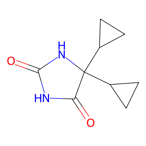5,5-Dicyclopropylimidazolidine-2,4-dione structure