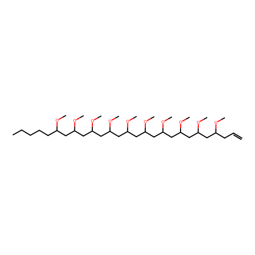 4,6,8,10,12,14,16,18,20,22-Decamethoxy-1-heptacosene structure
