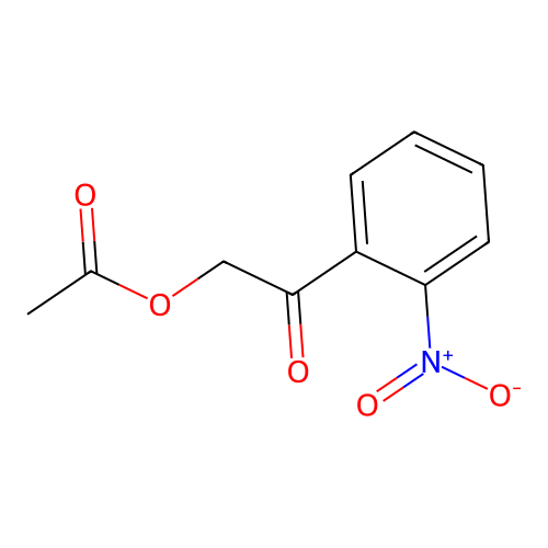 2-(2-Nitrophenyl)-2-oxoethyl acetate structure