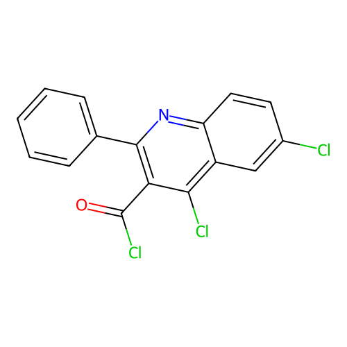 3-Quinolinecarbonyl chloride, 4,6-dichloro-2-phenyl- structure