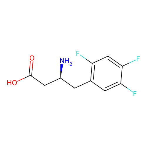 (s)-3-Amino-4-(2,4,5-trifluorophenyl)butanoic acid structure