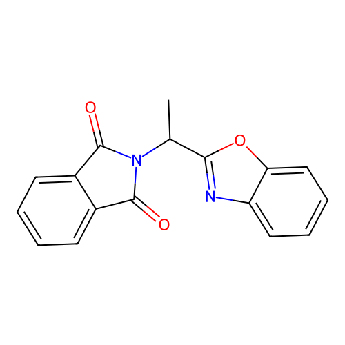 2-(1-Benzooxazol-2-yl-ethyl)-isoindole-1,3-dione structure