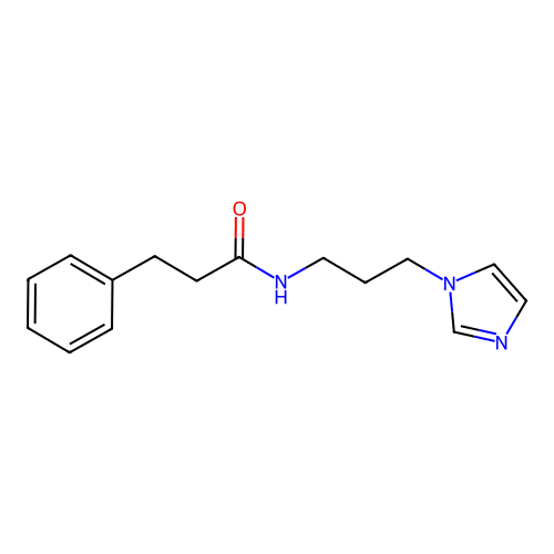 Benzenepropanamide, N-[3-(1H-imidazol-1-yl)propyl]- structure