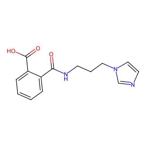 N-(3-Imidazol-1-yl-propyl)-phthalamic acid structure