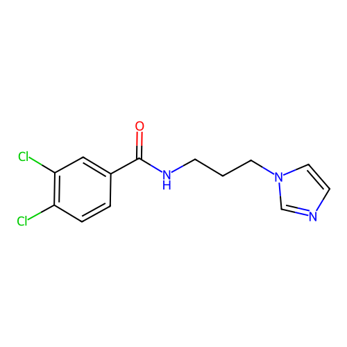 3,4-Dichloro-N-[3-(1H-imidazol-1-yl)propyl]benzamide structure
