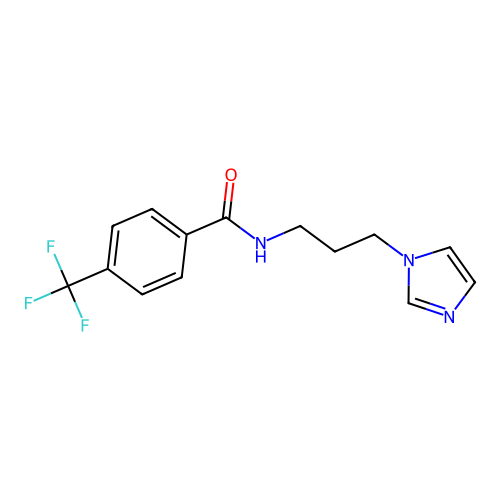 N-(3-(1H-Imidazol-1-yl)propyl)-4-(trifluoromethyl)benzamide structure