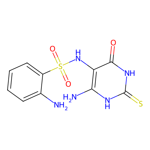 2-amino-N-(6-amino-4-oxo-2-sulfanylidene-1H-pyrimidin-5-yl)b structure