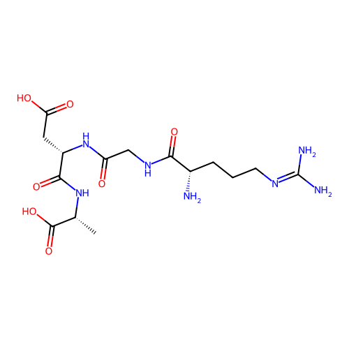 Arginyl-glycyl-aspartyl-alanine structure