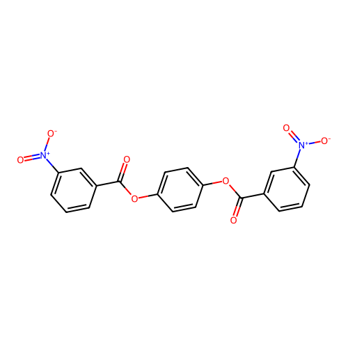 1,4-Phenylene bis(3-nitrobenzoate) structure