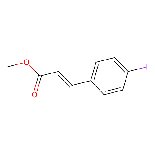 Methyl-4-iodocinnamate structure