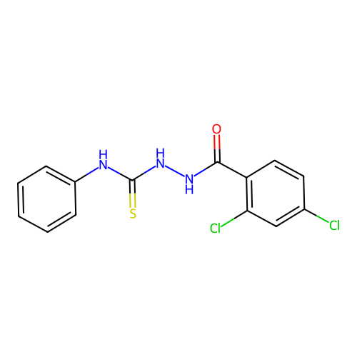2-(2,4-Dichlorobenzoyl)-N-phenylhydrazinecarbothioamide structure