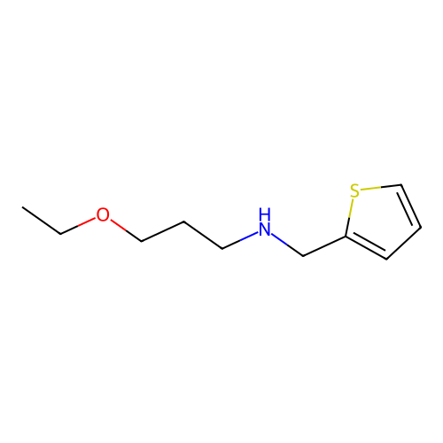 (3-Ethoxypropyl)[(thiophen-2-yl)methyl]amine structure