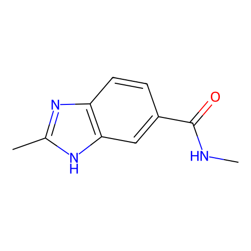 N,2-Dimethyl-5-benzimidazolecarboxamide structure