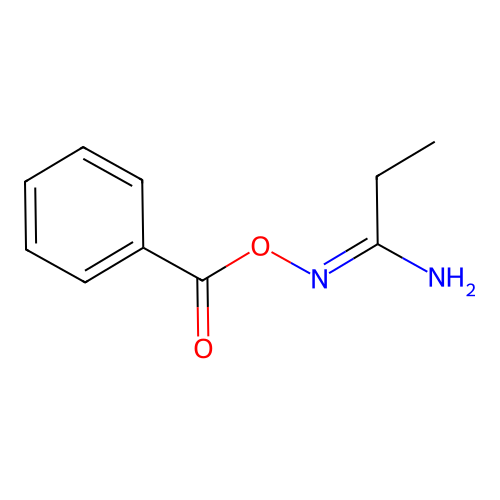 [(E)-1-aminopropylideneamino] benzoate structure