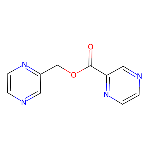 Pyrazin-2-ylmethyl pyrazine-2-carboxylate structure