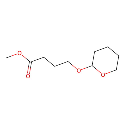 Methyl 4-(tetrahydro-2H-pyran-2-yloxy)butanoate structure