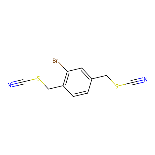 [2-Bromo-4-(thiocyanatomethyl)phenyl]methyl thiocyanate structure