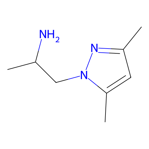 1-(3,5-dimethyl-1H-pyrazol-1-yl)propan-2-amine structure