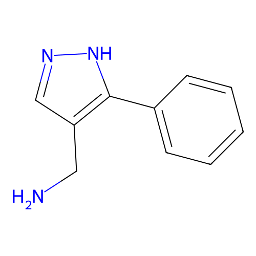 (3-Phenyl-1H-pyrazol-4-YL)methanamine structure