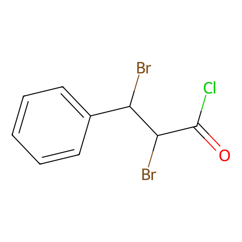 2,3-Dibromo-3-phenylpropionyl chloride structure
