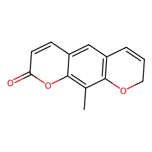 2H,8H-Benzo(1,2-b:5,4-b')dipyran-2-one, 10-methyl- structure