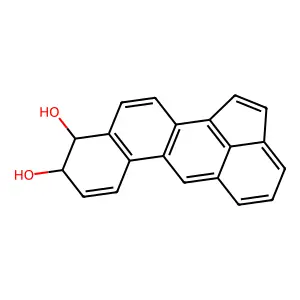 Benz(j)aceanthrylene-9,10-diol, 9,10-dihydro-, trans- structure
