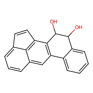 Benz(j)aceanthrylene-11,12-diol, 11,12-dihydro-, trans- structure