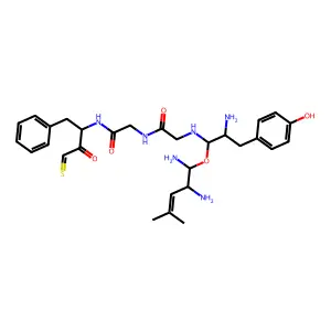 L-Leucinamide, L-tyrosylglycylglycyl-L-phenylalanyl-N-methylthio- structure