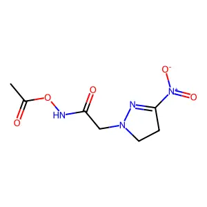 1-(O-乙酰基-乙酰氧肟酸)-3-硝基吡唑 structure