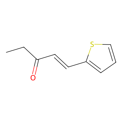 1-Thiophen-2-ylpent-1-en-3-one structure