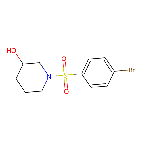 1-(4-Bromophenylsulfonyl)piperidin-3-ol structure