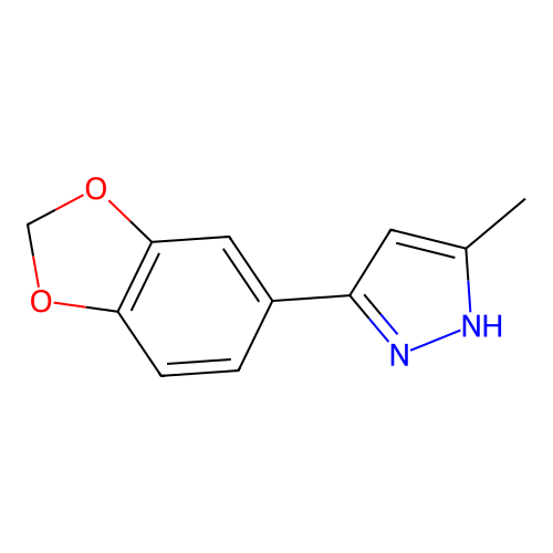 3-(1,3-benzodioxol-5-yl)-5-methyl-1H-pyrazole structure
