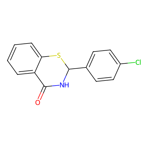 2-(4-Chlorophenyl)-2,3-dihydro-1,3-benzothiazin-4-one structure