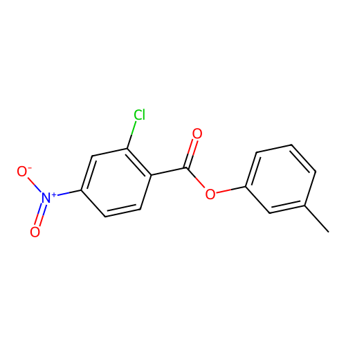 3-Methylphenyl 2-chloro-4-nitrobenzoate structure
