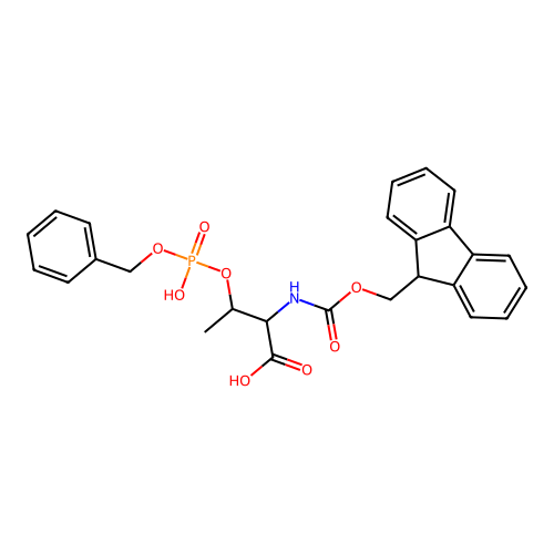 Fmoc-O-benzyl-D-phosphothreonine structure