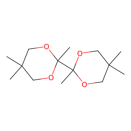 2,5,5-Trimethyl-2-(2,5,5-trimethyl-1,3-dioxan-2-yl)-1,3-dioxane structure