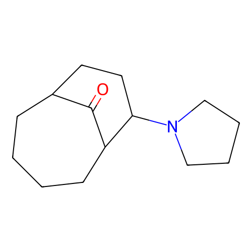 7-Pyrrolidin-1-ylbicyclo[4.3.1]decan-10-one structure