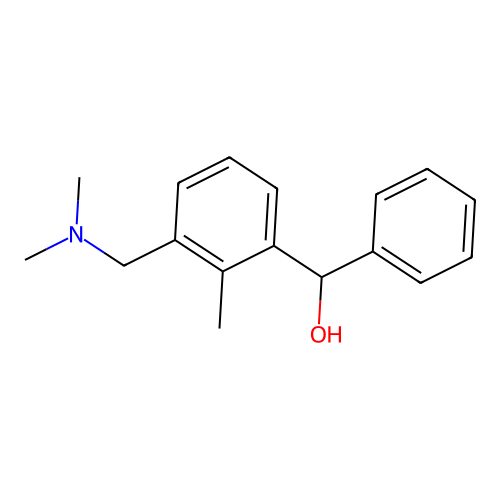 {3-[(Dimethylamino)methyl]-2-methylphenyl}(phenyl)methanol structure