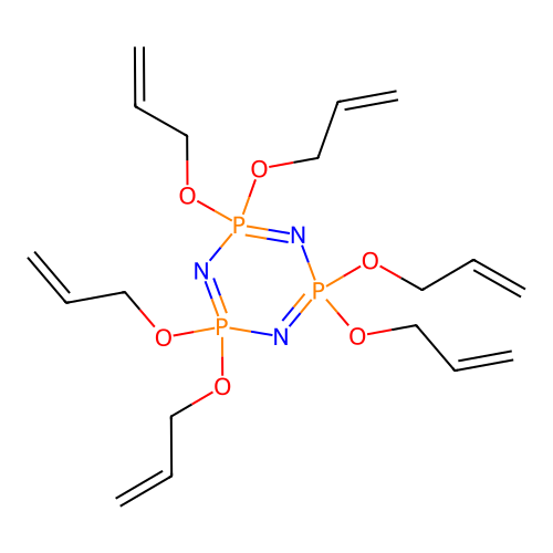 Hexaallyloxyphosphazene structure