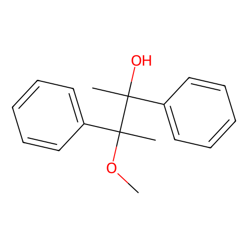 3-Methoxy-2,3-diphenyl-butan-2-ol structure