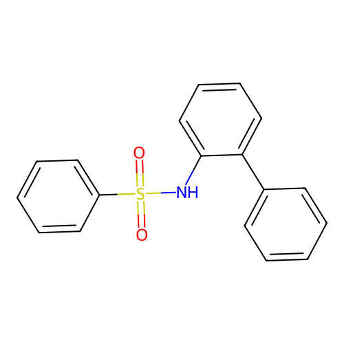 N-2-biphenylylbenzenesulfonamide structure
